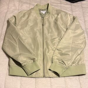 Women's Bomber Jacket in Light Green